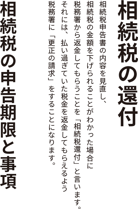 相続税の還付